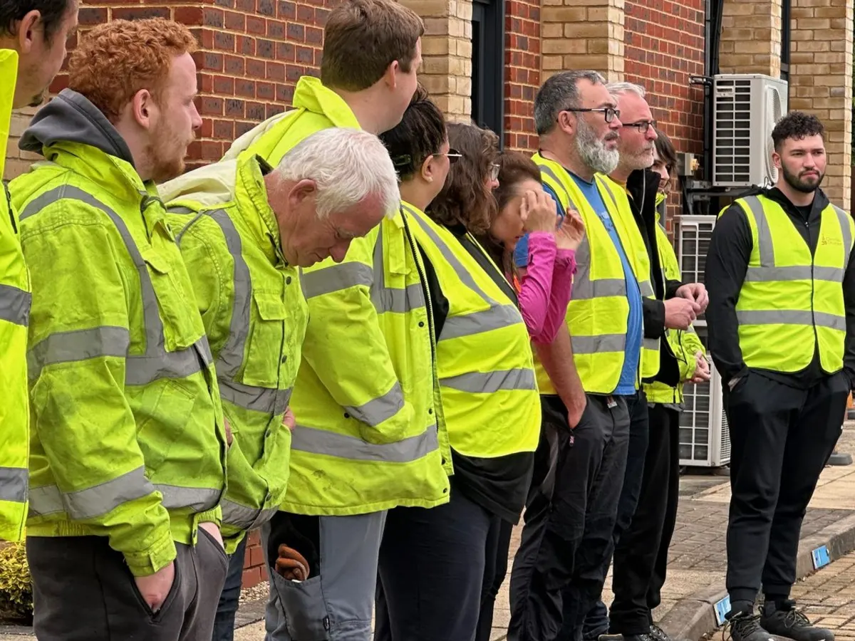 Delegates listening to a traffic management briefing