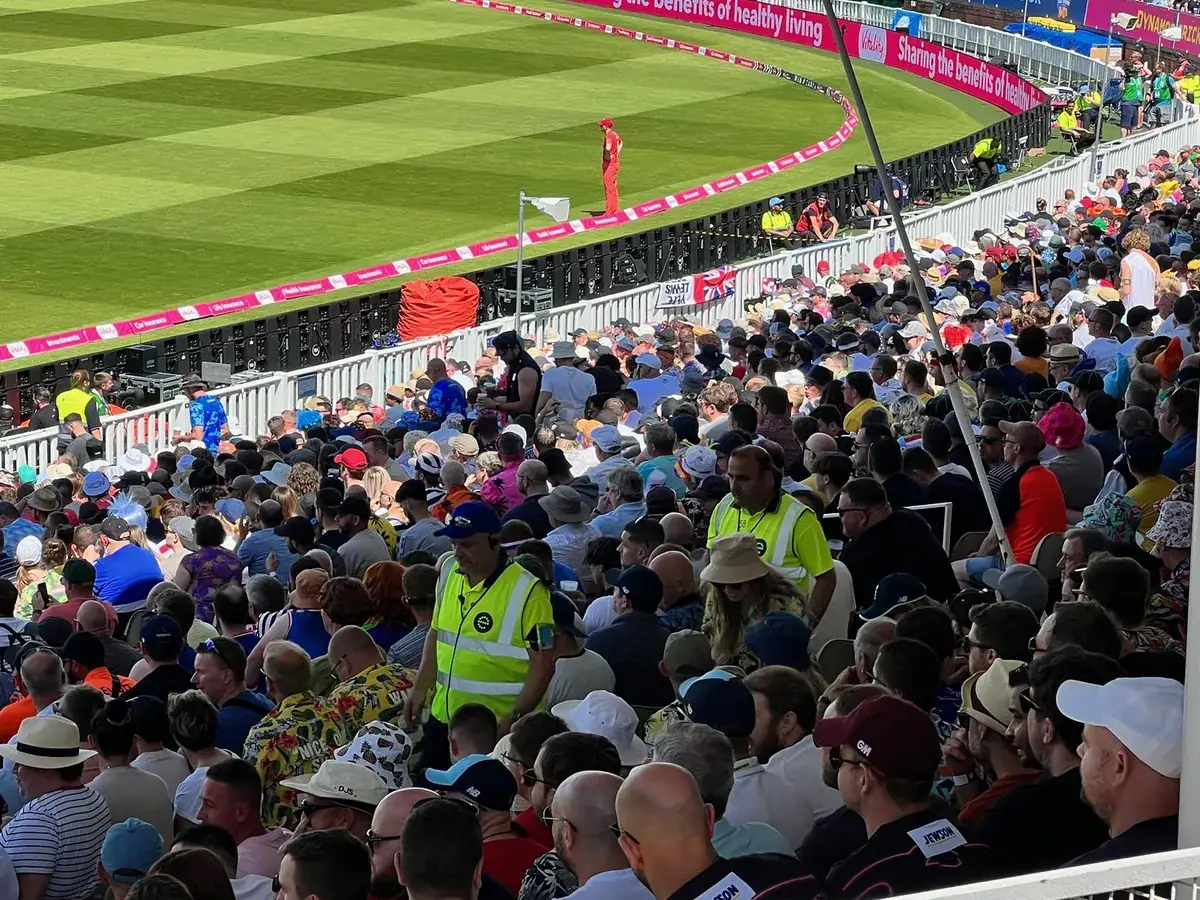 A full stand on match day