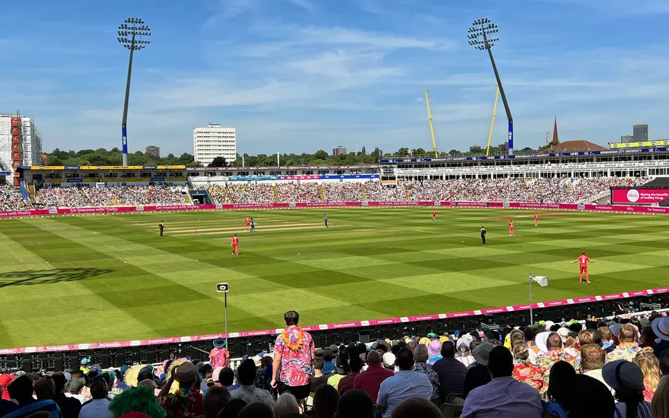 International cricket ground on match day